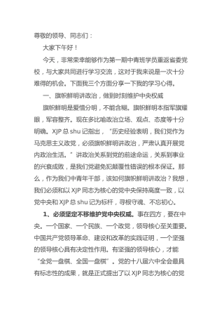 党课：树牢理想信念 提升领导能力 做一名忠诚干净担当的共产党员