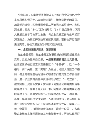 集团公司2021年党建工作总结3800字