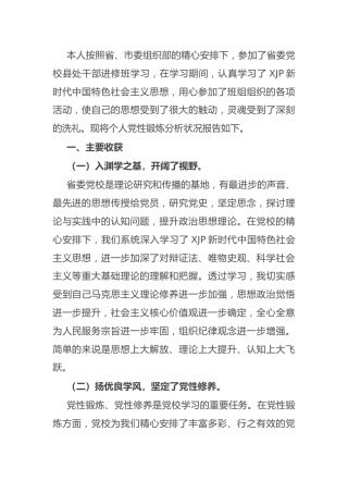 个人党性分析报告2篇
