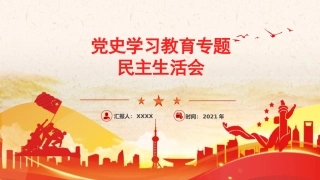 党史专题生活会ppt2