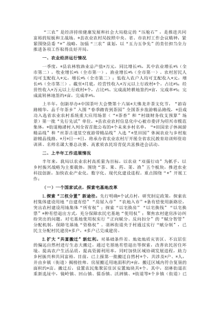 县农业农村局2022年上半年工作总结9000字