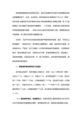 调研报告参考：新形势下加强耕地保护与监管的对策与建议