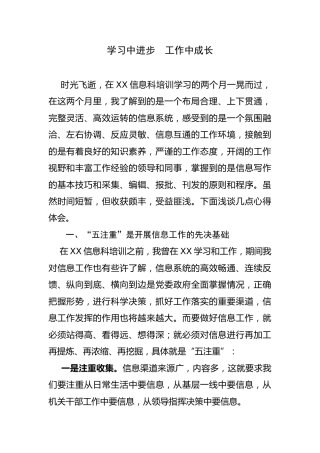 挂职心得体会