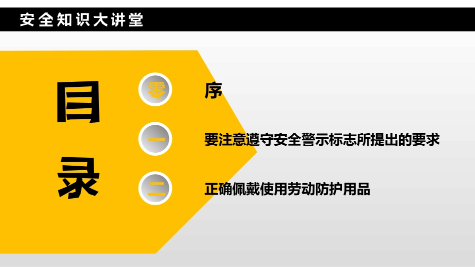 安全知识ppt:警示标志与劳动防护用品注意事项_第2页