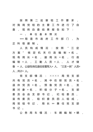 2022年巡察工作自查汇报6700字