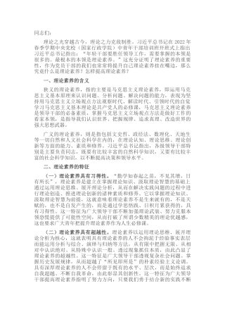 党课：以高度政治自觉提升理论素养 (2)