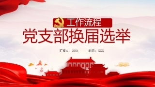 党建培训ppt：党支部换届选举工作流程