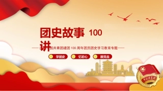 建团100周年专题ppt：团史故事100讲（前20讲）