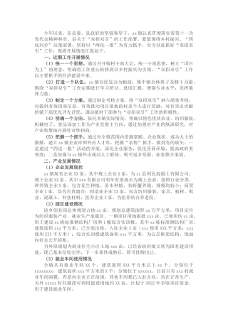 乡镇“双招双引”工作汇报材料