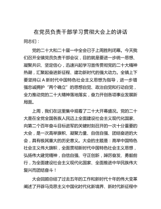 学习贯彻二十大精神大会上的主持讲话5000字