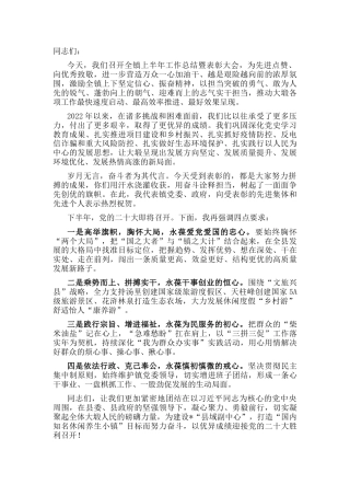 乡镇党委书记在2022年度年中干部大会上的讲话