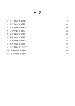 2022年乡镇政府工作报告11篇