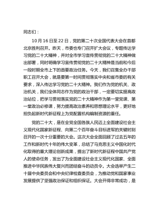 二十大宣讲专题党课9900字