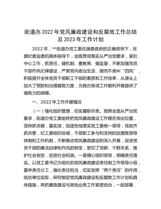 2022年党风廉政建设和反腐败工作总结3300字（乡镇街道）