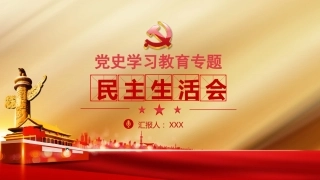 党史专题生活会ppt