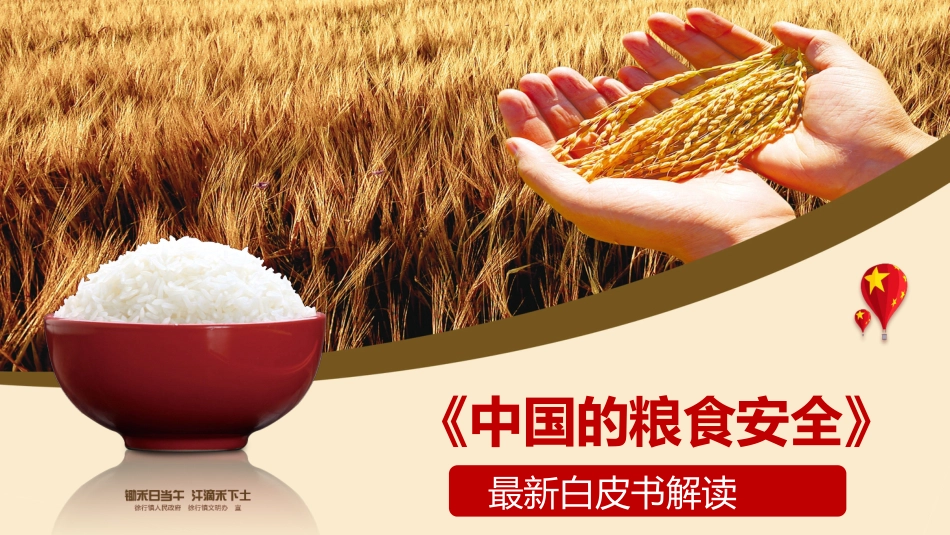 党课ppt:粮食安全白皮书解读_第1页