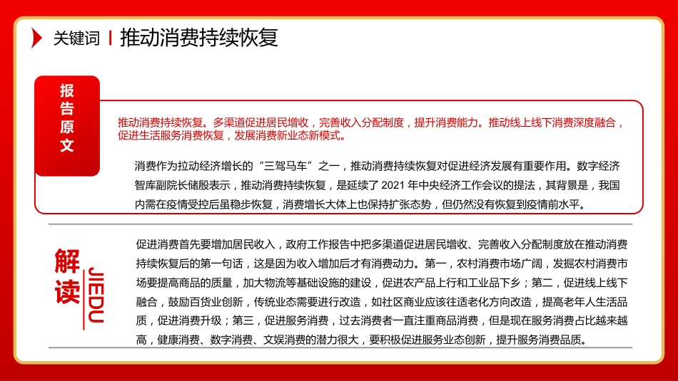 党课ppt:2022两会政府工作报告中43个关键词解读PPT_第7页