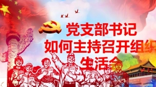 党建培训ppt课件：如何主持召开组织生活会
