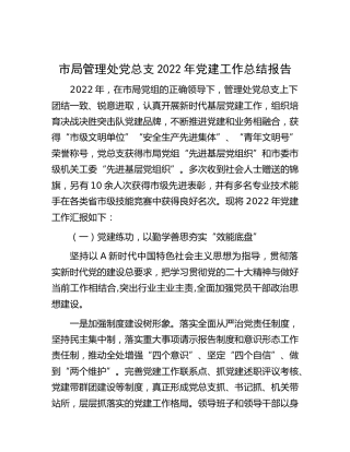 党总支2022年党建工作总结报告