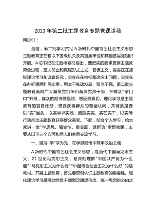 主题教育专题党课（政法7300字）