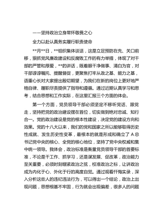 纪检监察干部队伍教育整顿廉政教育集体谈话研讨发言