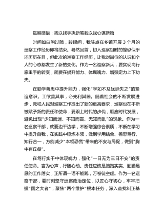参加巡察工作心得体会发言（3篇）