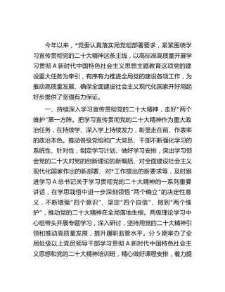 党委2023年上半年党建（结合纪检监察干部队伍教育整顿）工作总结