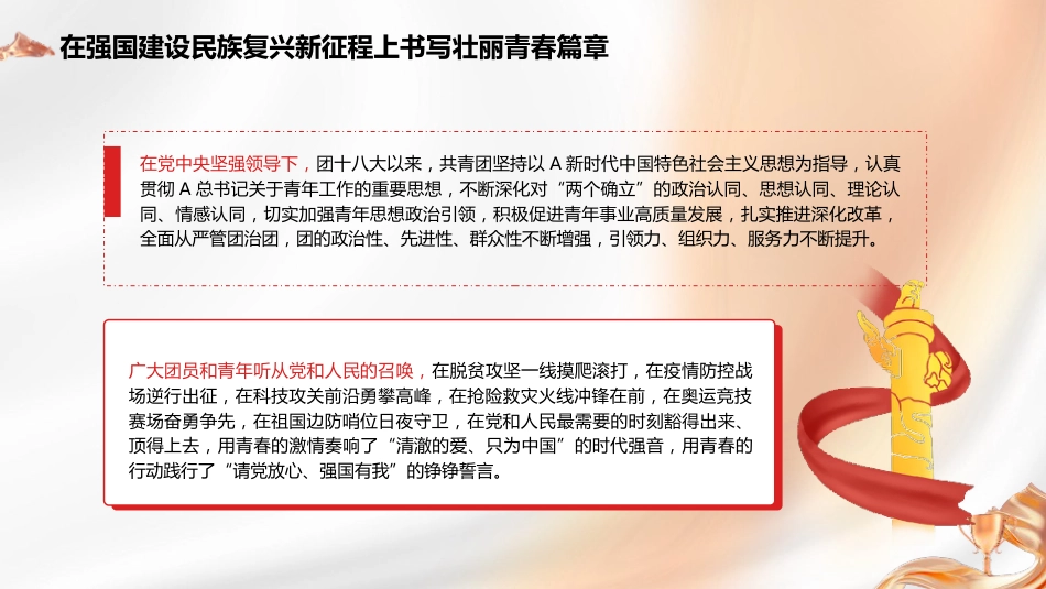 党课ppt+讲稿:在强国建设民族复兴新征程上书写壮丽青春篇章(共青团)_第3页