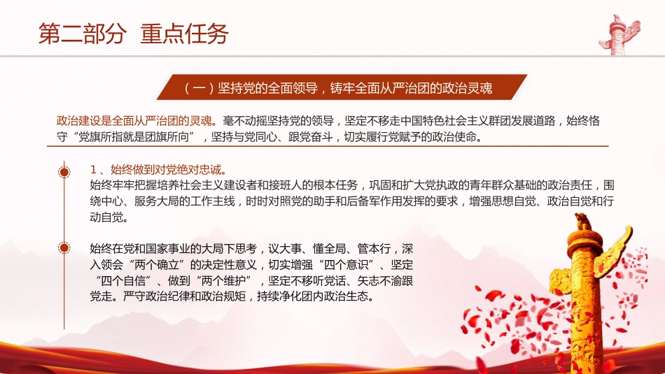 党课ppt+讲稿:学习新时代全面从严治团实施纲要(1万字,34张)_第9页