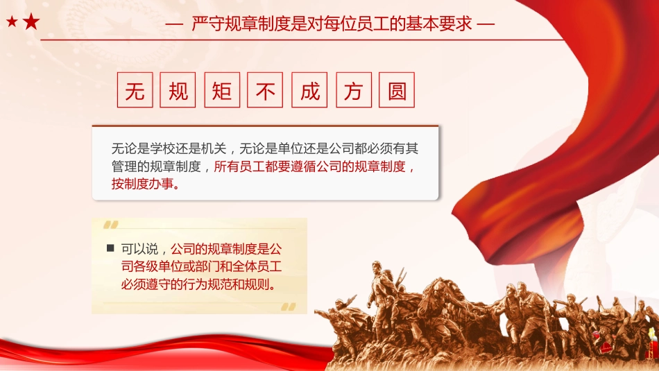 党课ppt+讲稿:强化纪律观念,严守规章制度(5000字,30张,国企公司)_第4页