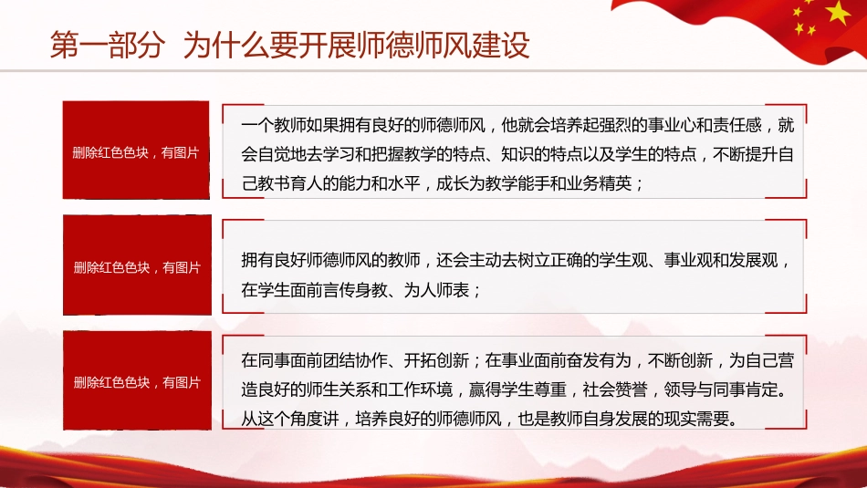 党课ppt+讲稿:做师德高尚、业务精湛的高素质好教师_第7页