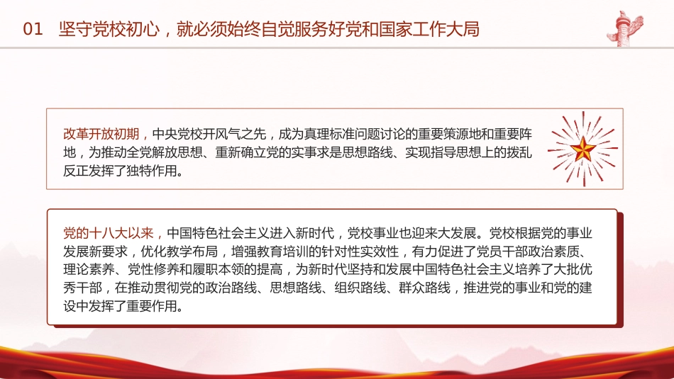 党课ppt+讲稿:党校建校90周年庆祝大会暨2023年春季学期开学典礼上的讲话_第7页