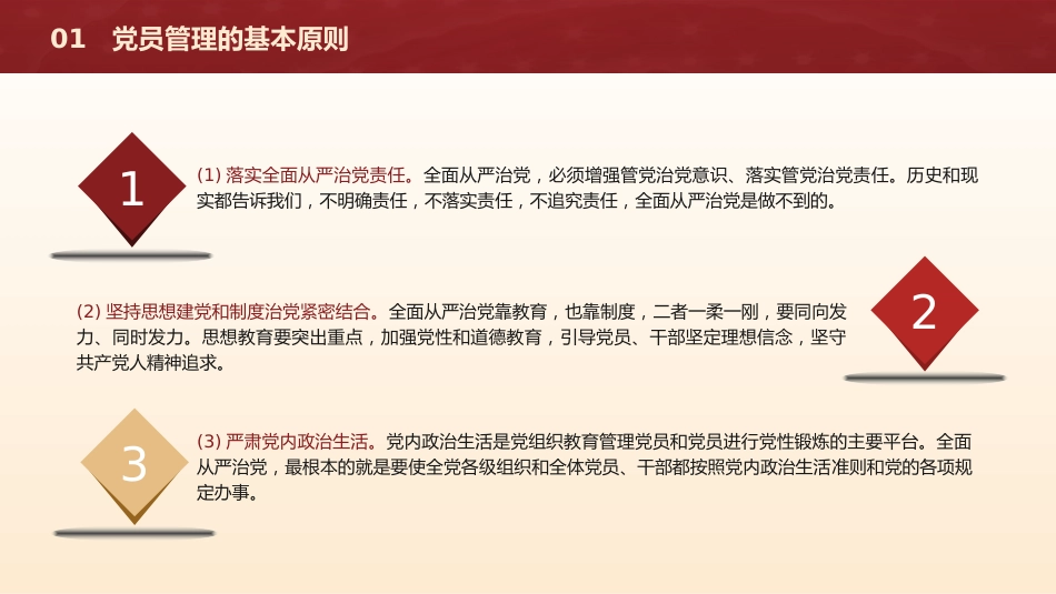 党建培训党课ppt+讲稿:党支部党员管理(18000字,53张)_第6页