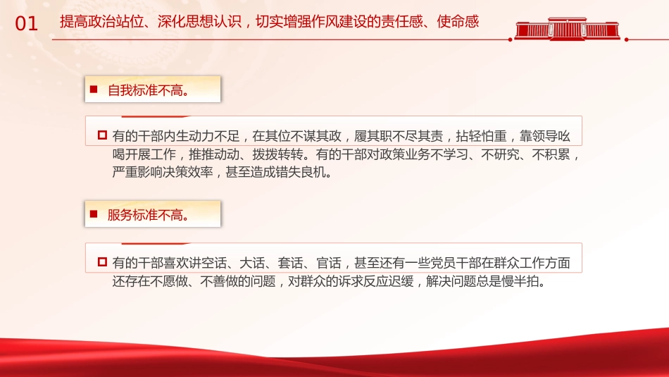 作风建设党课ppt+讲稿:学思想转作风见行动(5700字,30张)_第10页