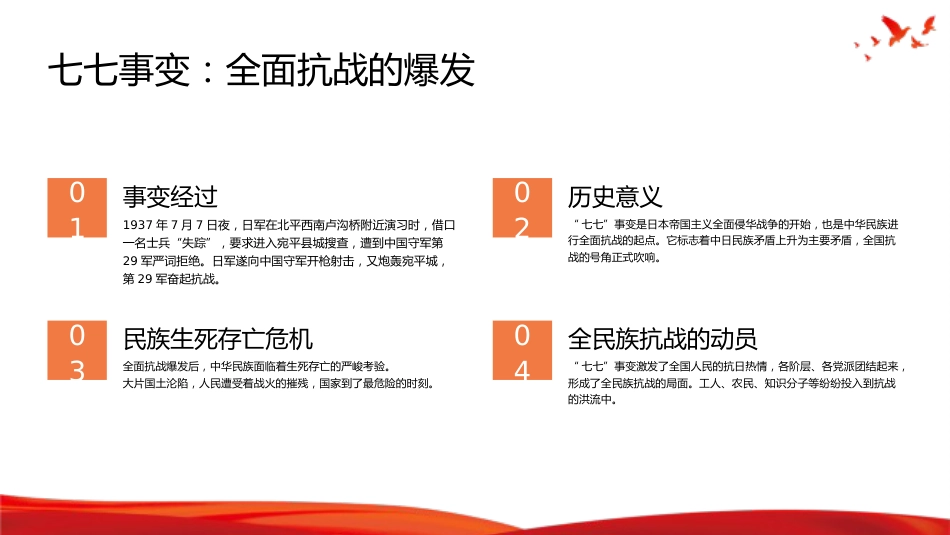 党课PPT:弘扬抗战精神,奋进复兴征程_第6页