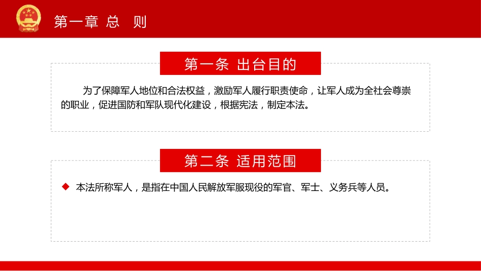 《中华人民共和国军人地位和权益保障法》PPT(20211029)_第4页