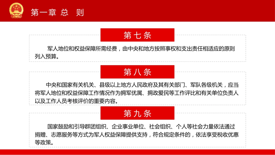 《中华人民共和国军人地位和权益保障法》PPT(20211029)_第7页