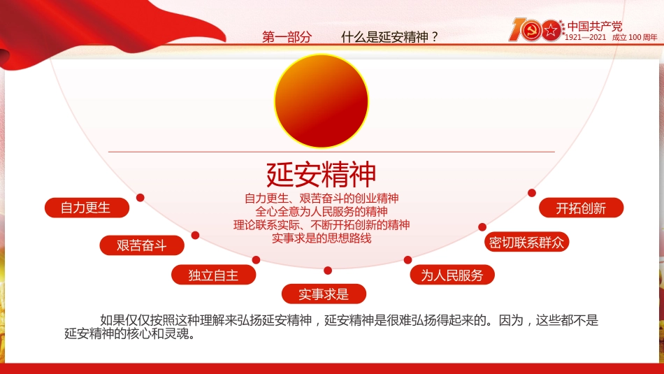 延安精神永放光芒之100周年专题党史党课PPT（20210510）_第5页