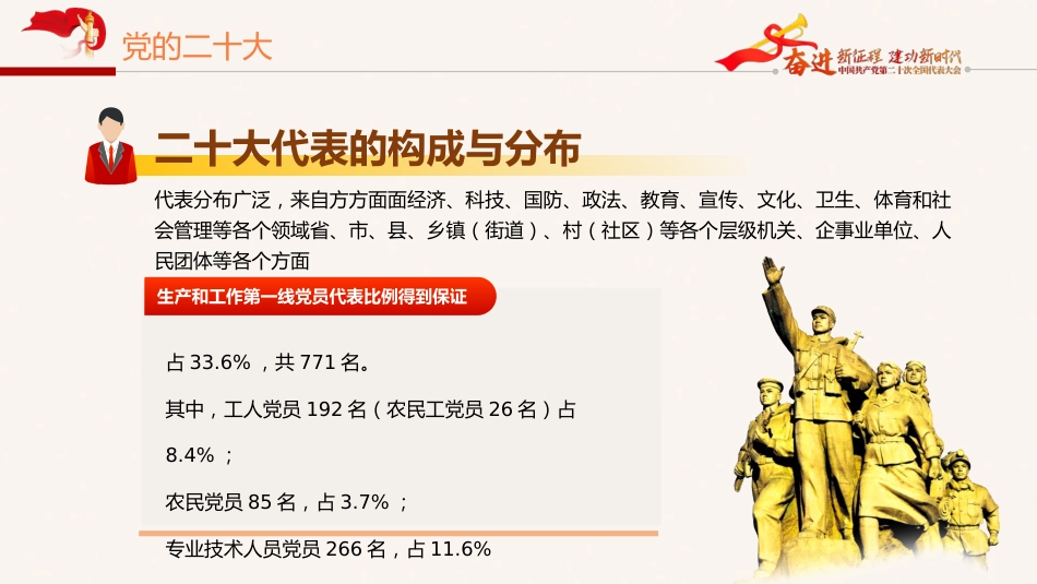 党的二十大精神宣讲党课模板(ppt)(盛会)_第9页