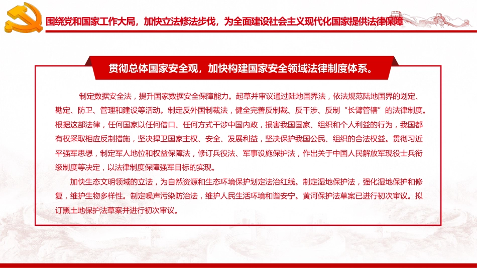 全国人民代表大会常务委员会工作报告(摘要)PPT(20220323)_第10页