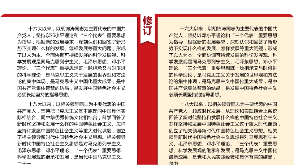 中国共产党章程新旧对照解读模板(ppt)_第8页
