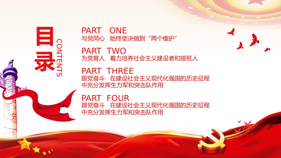 2022年五四青年节主题模板(ppt)_第3页