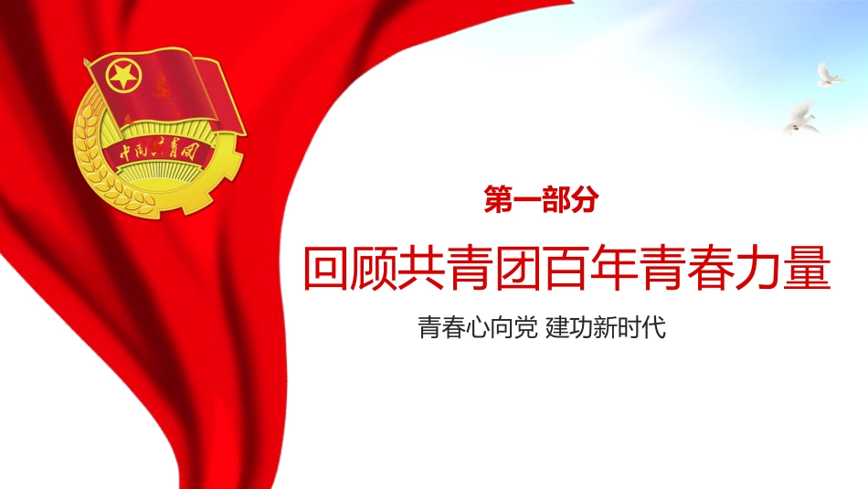 2022年庆祝建团100周年主题模板ppt(共青团)_第4页