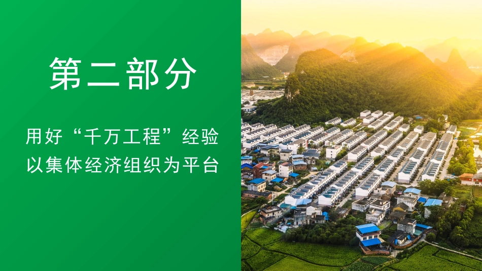 学习贯彻2024年中央一号文件精神 用好“千万工程”经验的要点与方法(PPT)_第10页