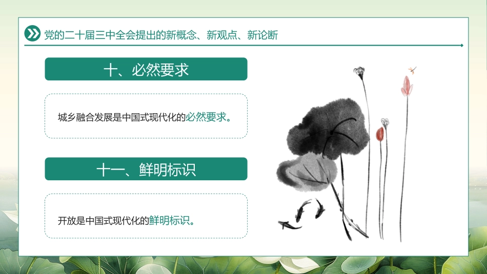 二十届三中全会提出的新概念新观点新论断PPT专题党课_第10页