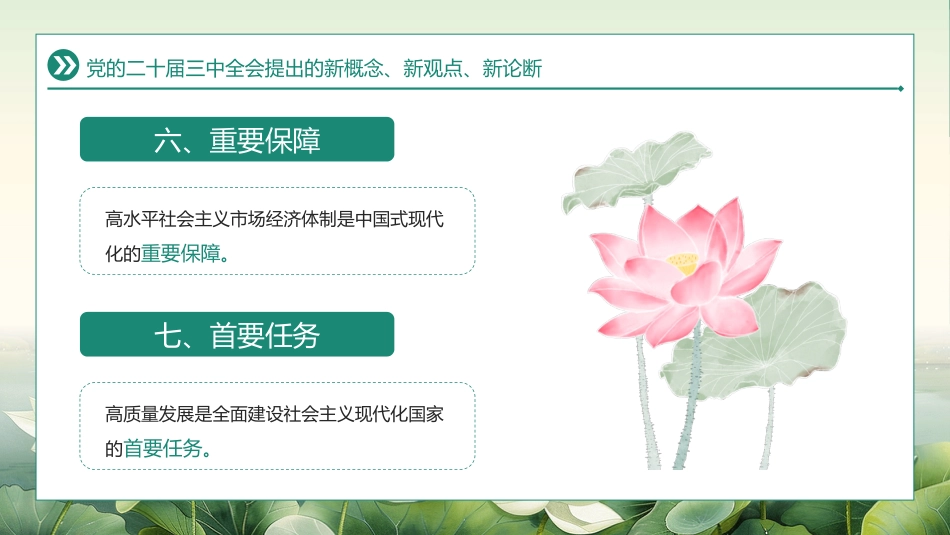 二十届三中全会提出的新概念新观点新论断PPT专题党课_第8页