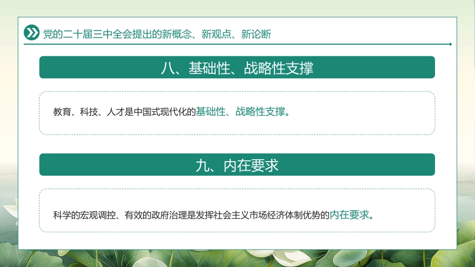 二十届三中全会提出的新概念新观点新论断PPT专题党课_第9页