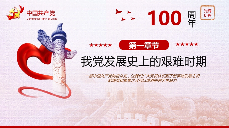 中国共产党光辉历程之建党100周年党课PPT(20210308)_第4页