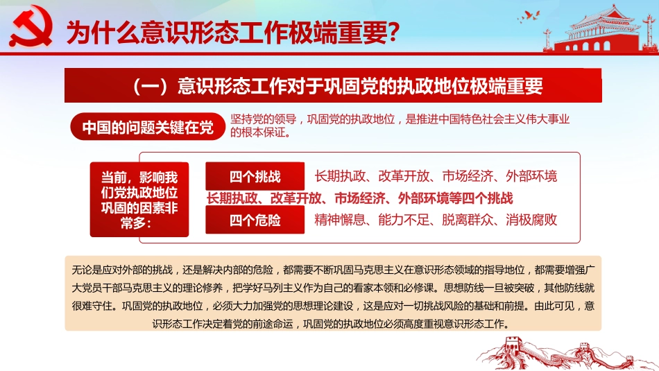 坚定不移做好新时代意识形态工作党支部党课PPT(20210402)_第8页