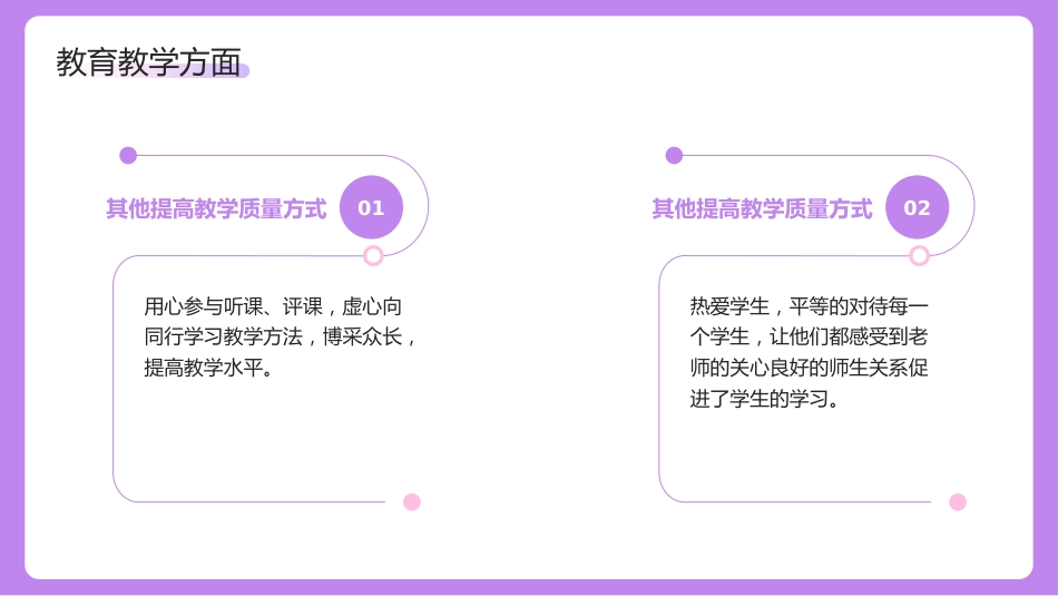 小清新教师年终总结PPT模板_第10页